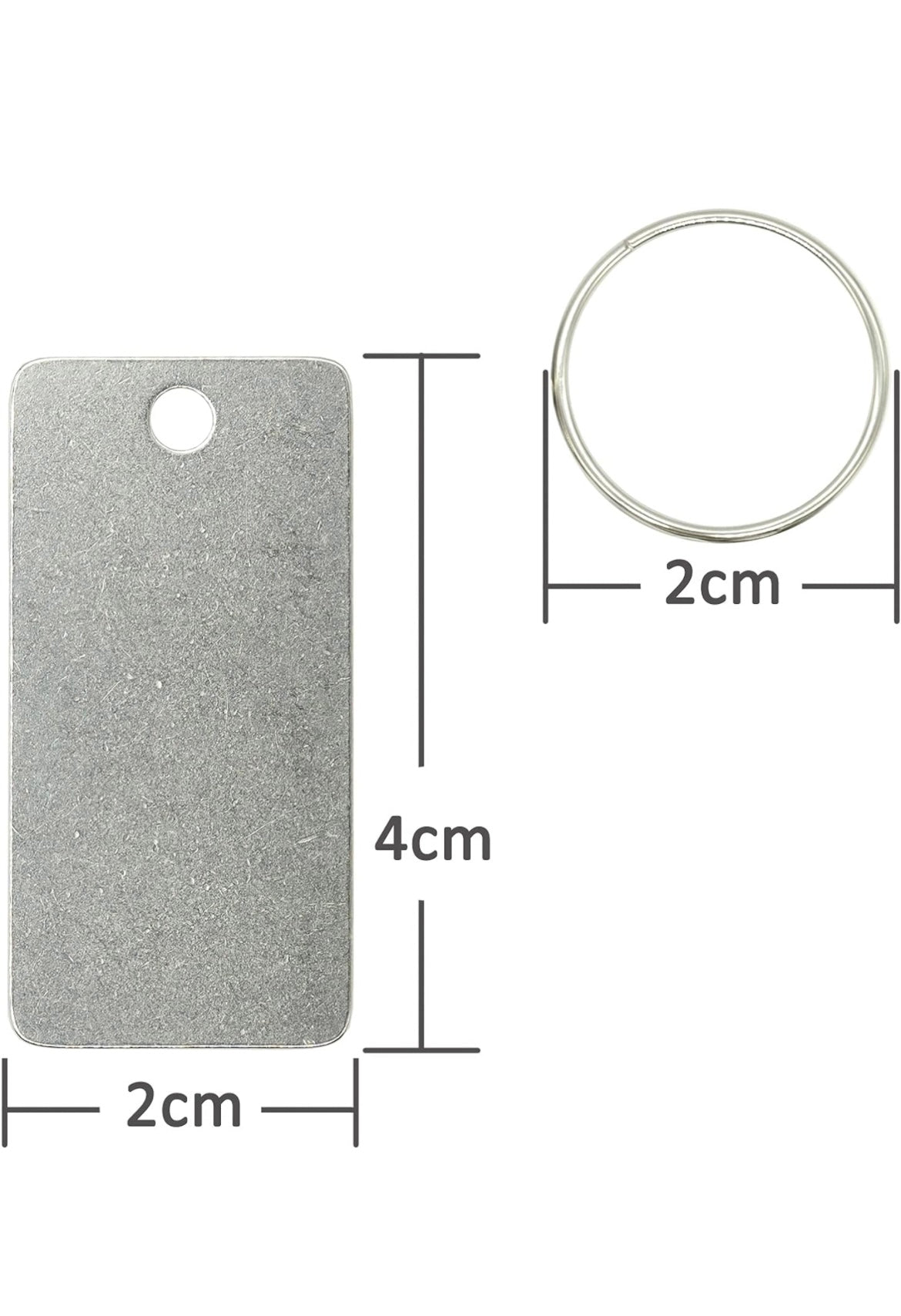 Engraved Drawing Key Ring