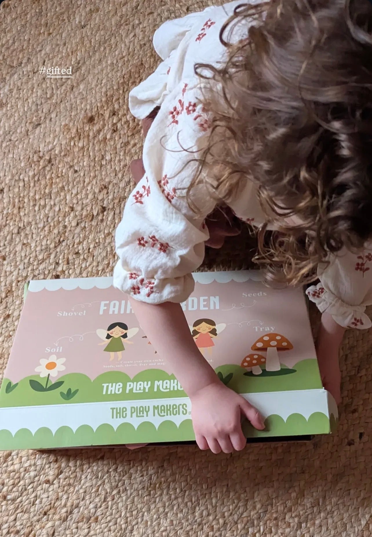 Fairy Garden Starter Kit (Apron,Tray, Shovel, Fairies, Soil & Seeds)