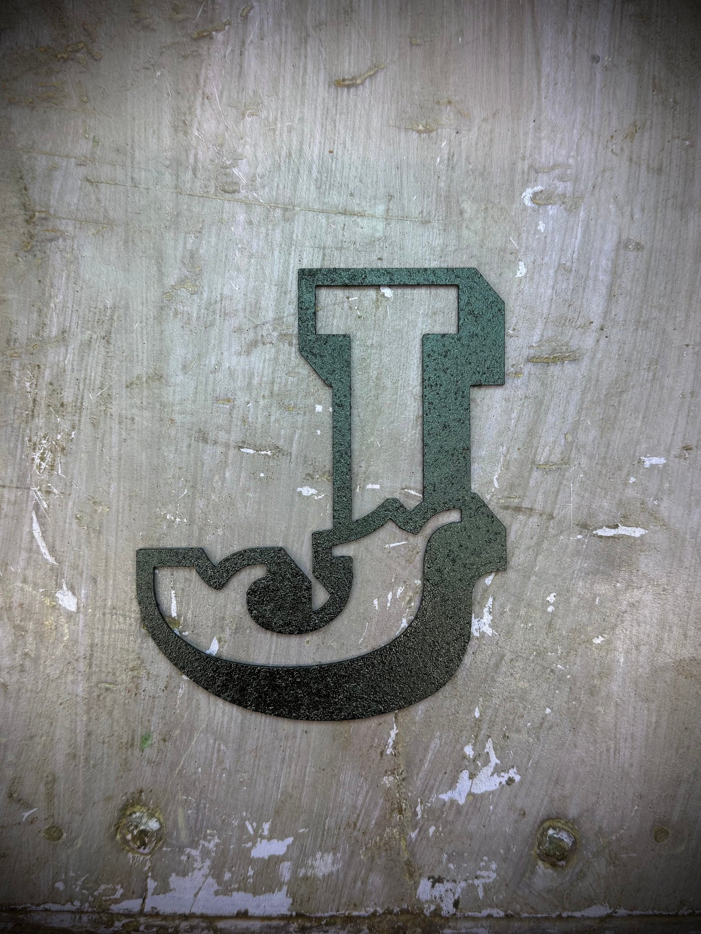 A-Z Rustic 5" or 12" Black Metal Carnival Letters.