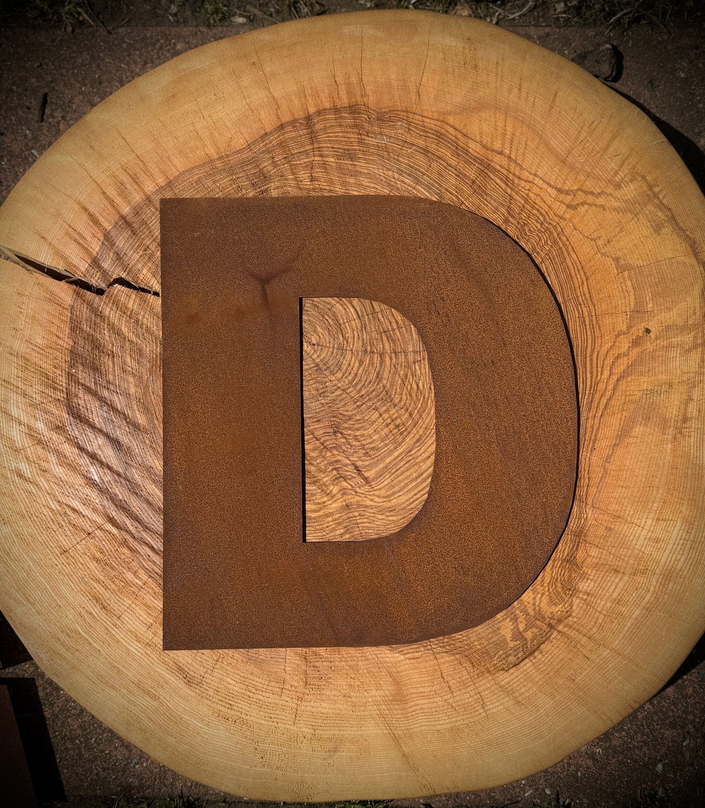 5" Fat Font Rusty Metal Letters A-Z 0-9