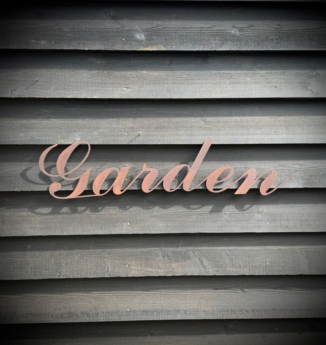 Rusty GARDEN  DECORATION ,  Home Sign , Garden Ornament , Wall feature , garden decoration, rusted metal , garden sign ,
