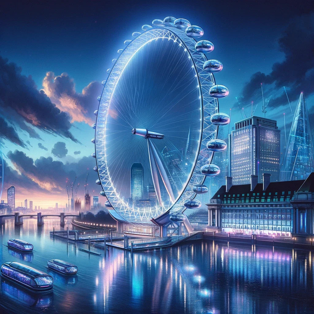 Futuristic London Eye Canvas
