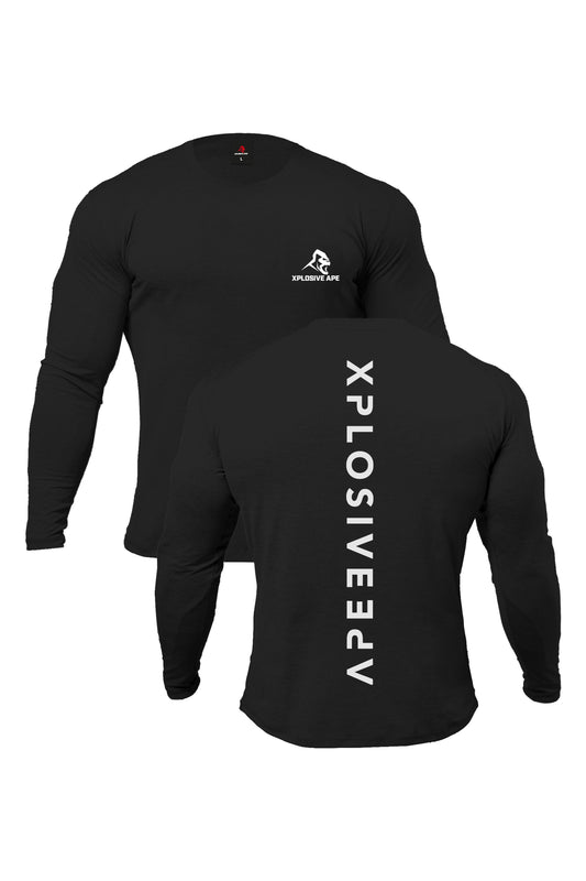 XAPE Futuristic Long Sleeve Tee - Black