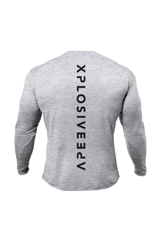 XAPE Futuristic Long Sleeve Tee - Sports Grey