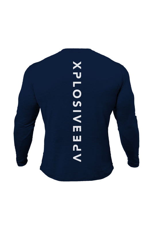 XAPE Futuristic Long Sleeve Tee - Navy