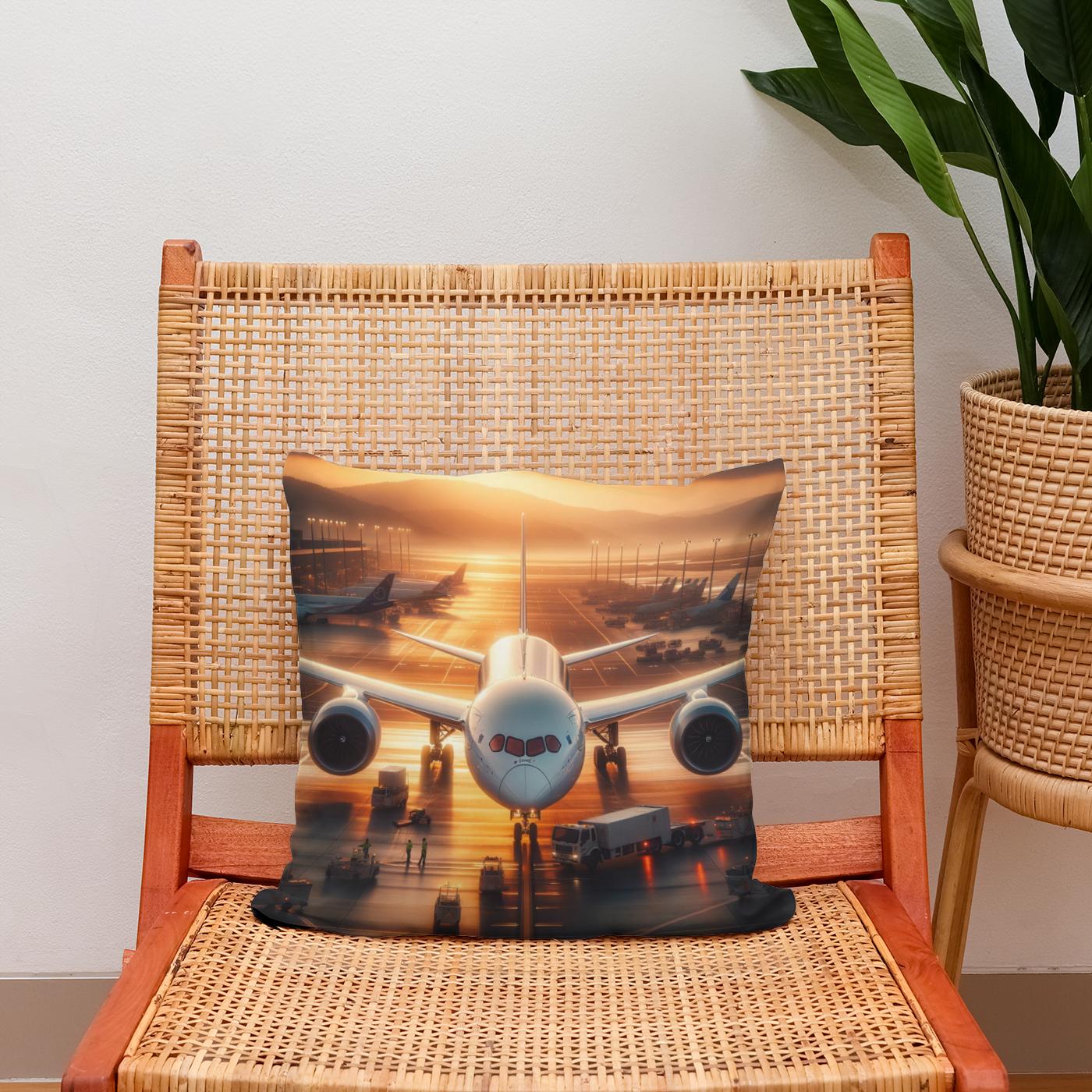 Sunrise Flight Beginnings Cotton Cushion