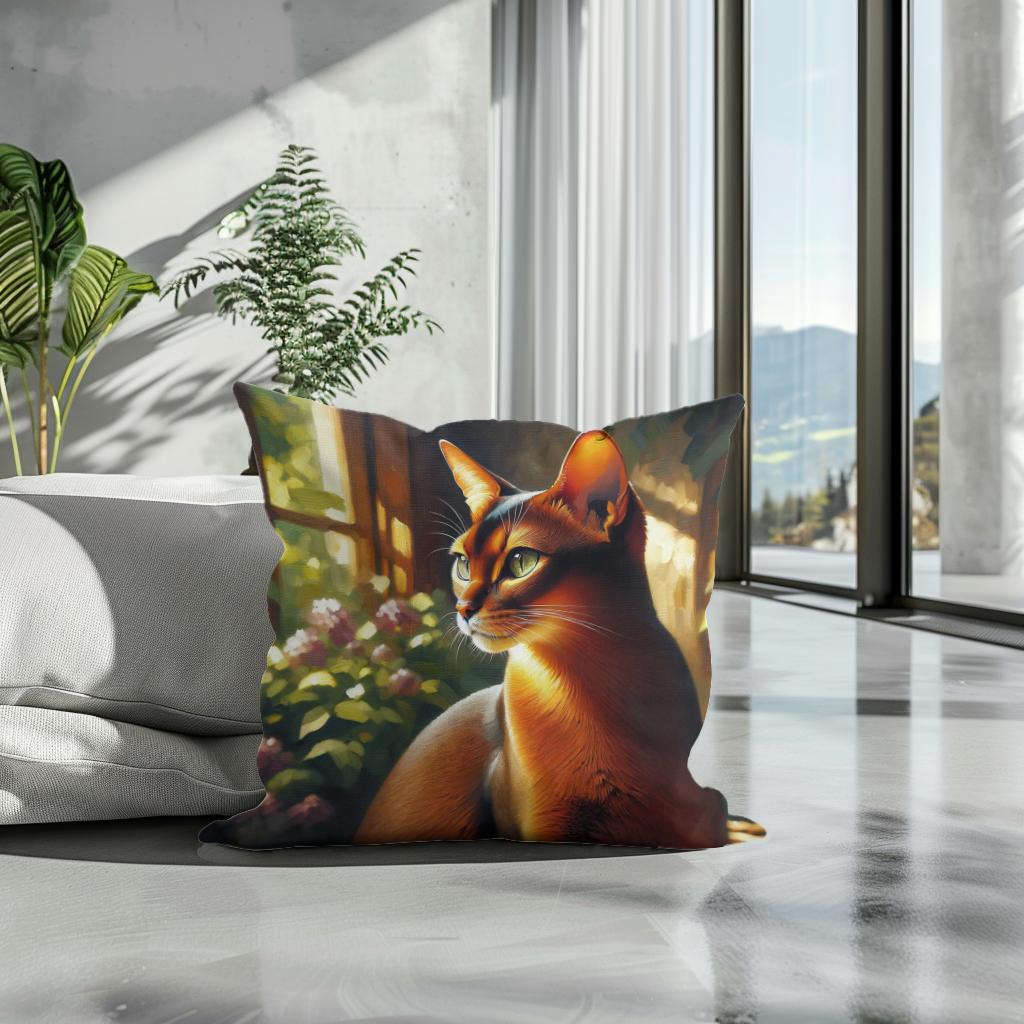 Abyssinian Tranquility Cotton Cushion