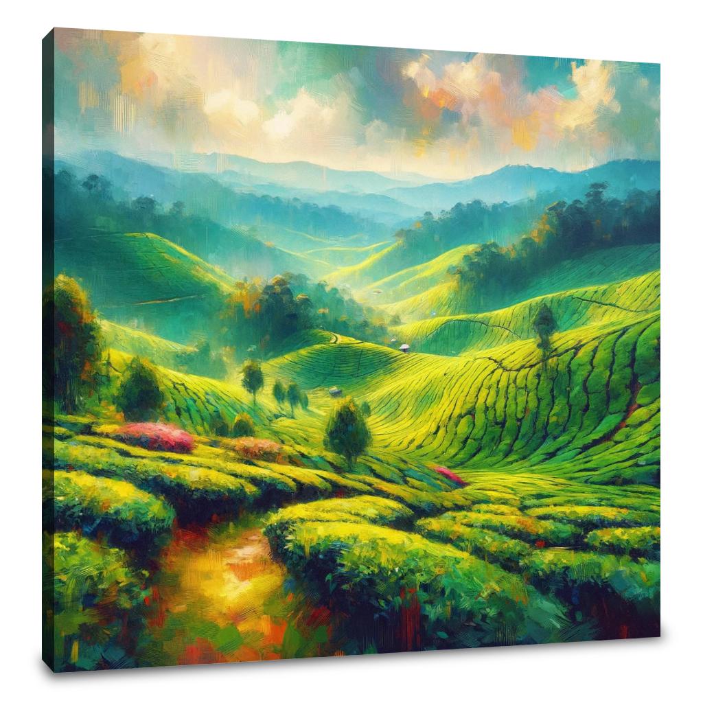 Cameron Highlands Tea Fields Canvas