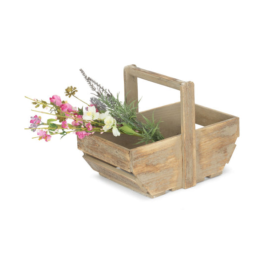 Medium Oak Effect Wooden Trug