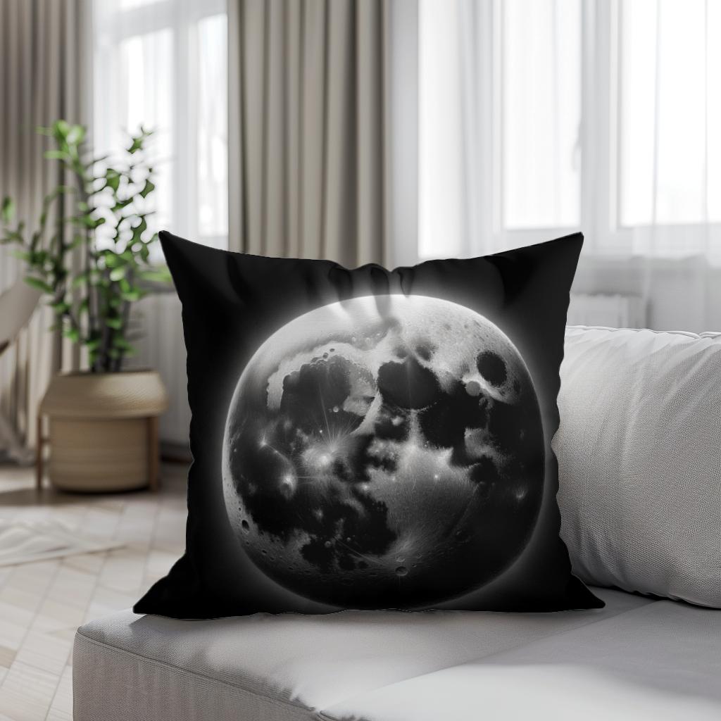 Craters of Lunar Secrets Cotton Cushion
