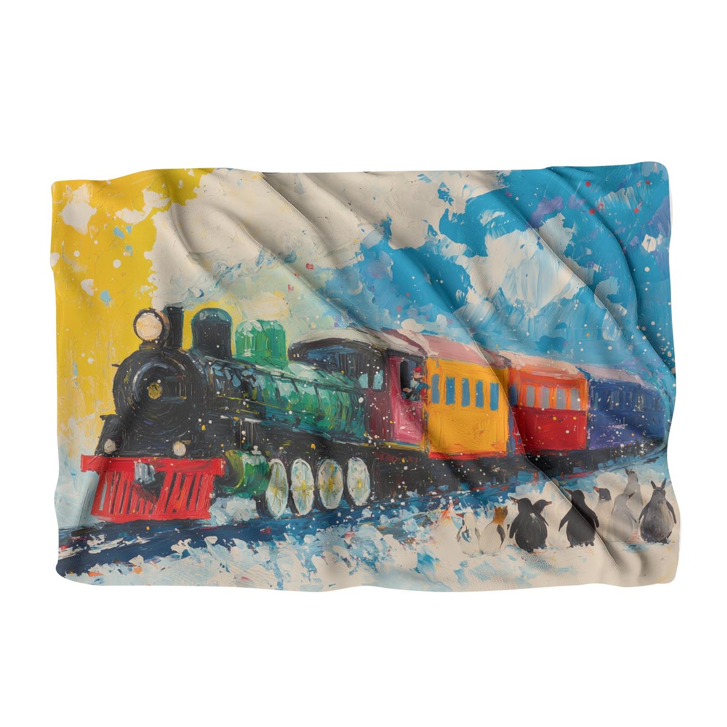 Animal Train Adventure Blanket