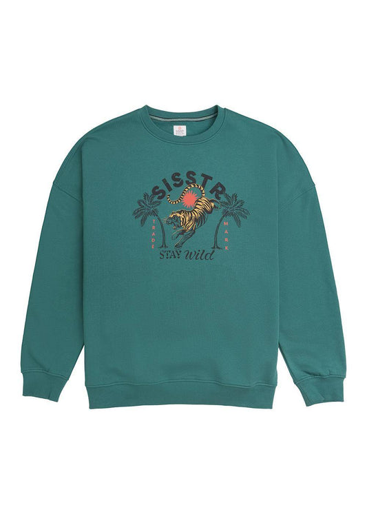 Sisstr Stay Wild Crew Fleece