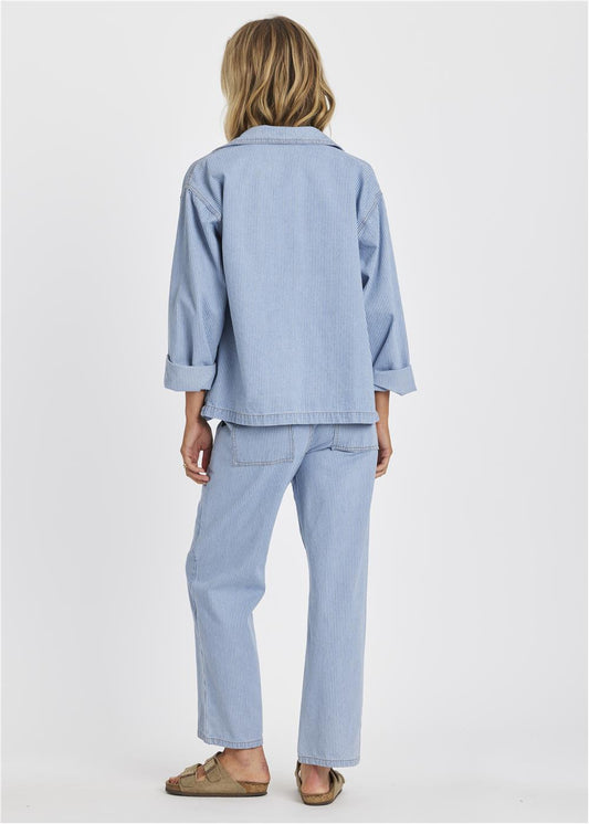 Sisstr Chore Oversized Denim Jacket with Pockets