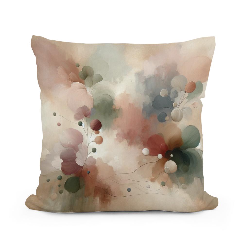 Tranquil Elegance Cotton Cushion