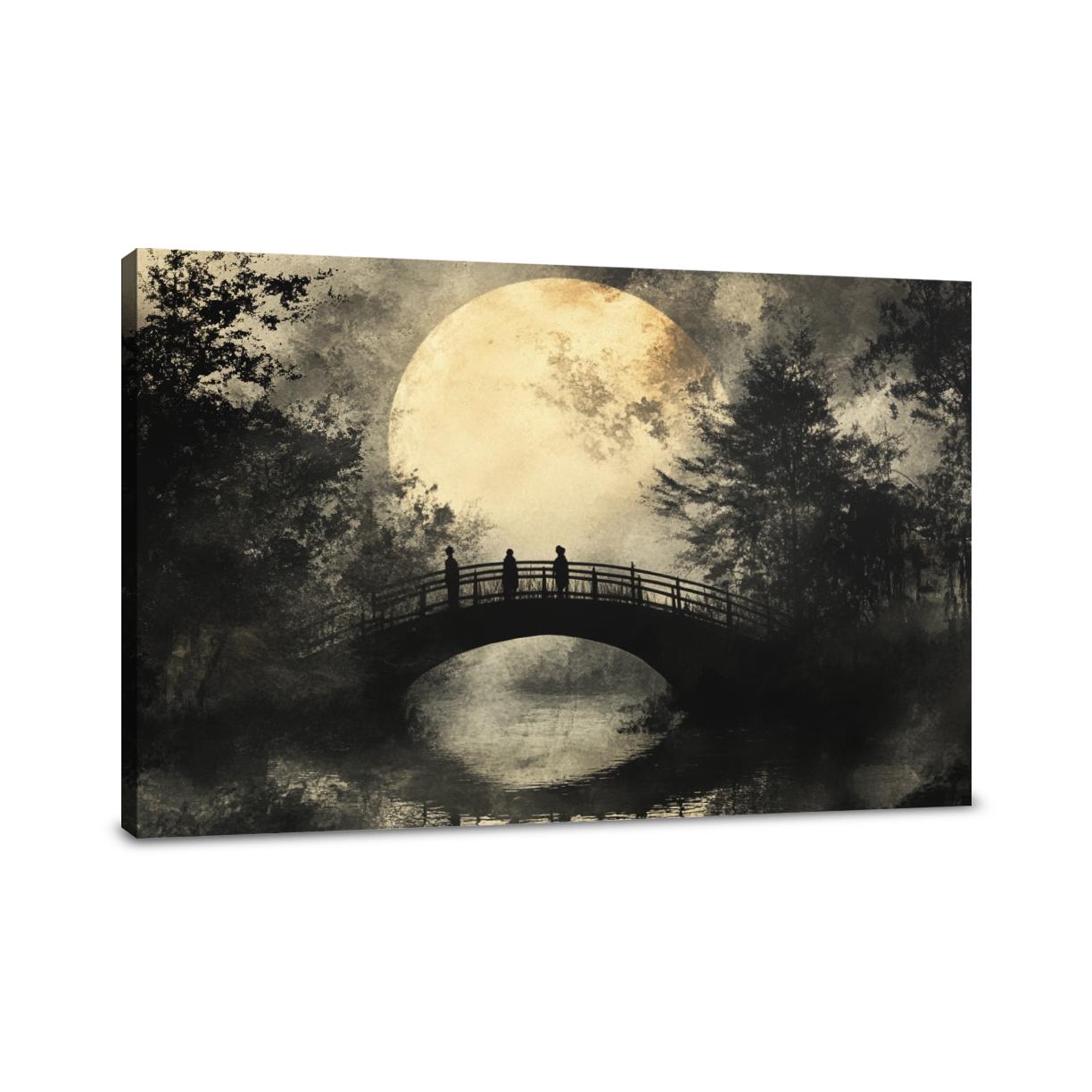 Moonlit Bridge Canvas