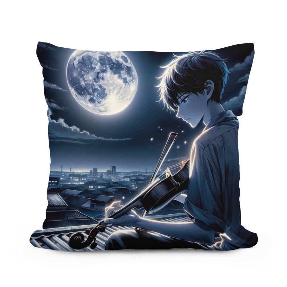 Moonlit Melody Cotton Cushion