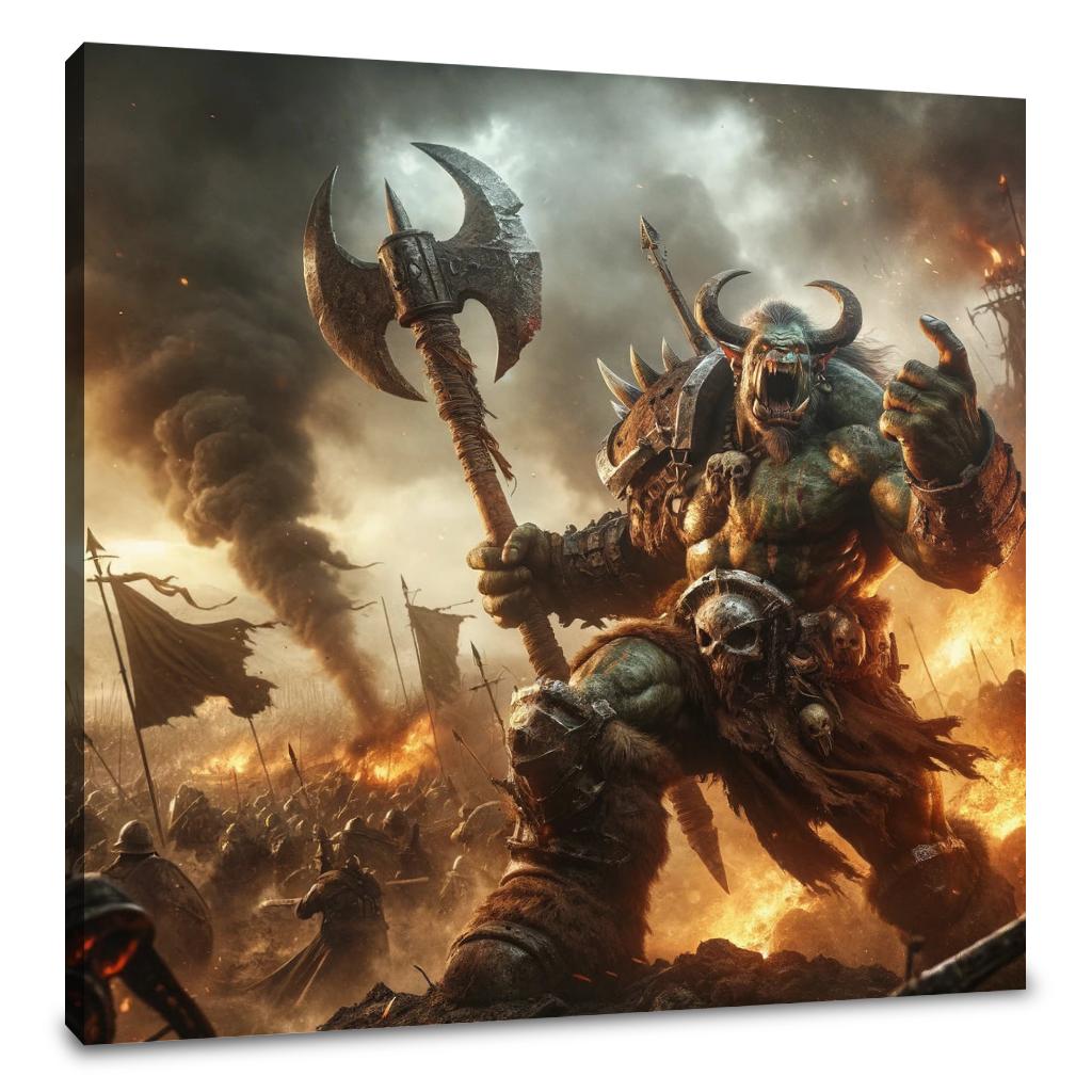 Orc War Cry Canvas