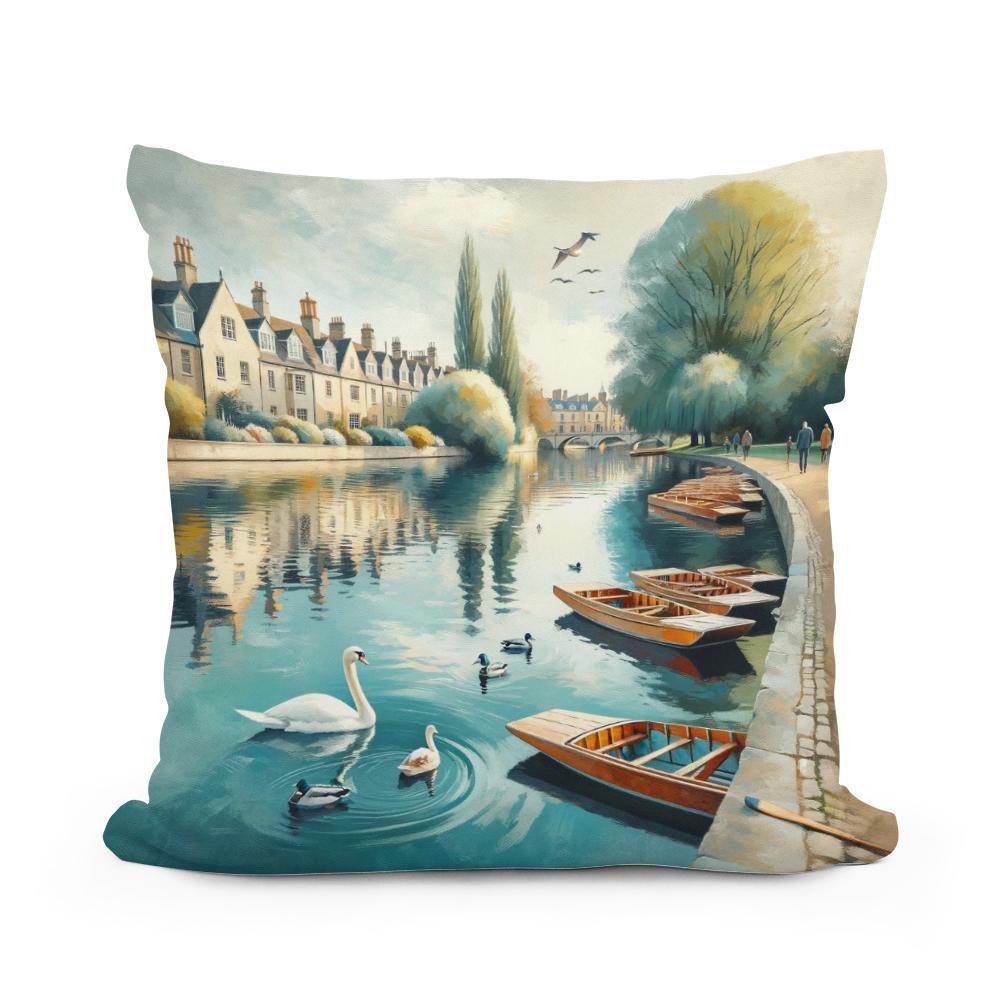 Cambridge Calm Cotton Cushion