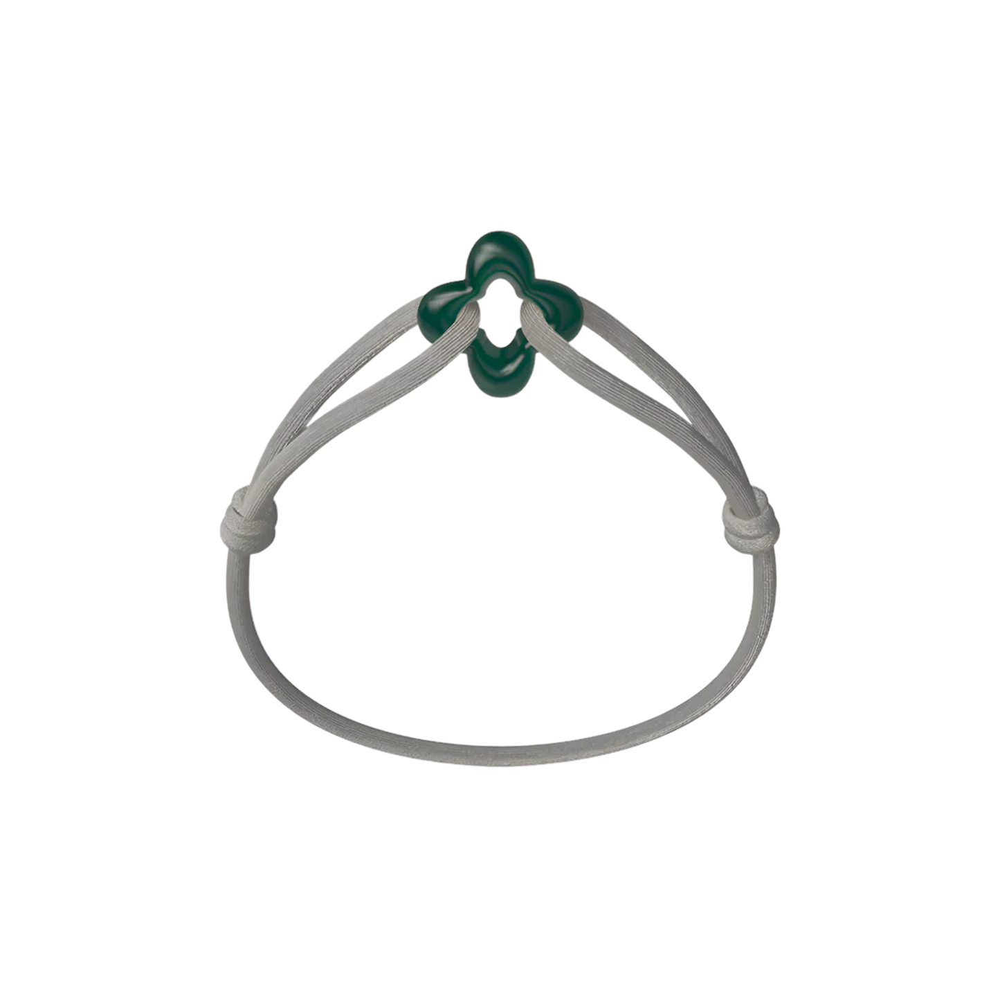 Green Clover Cord Bracelet