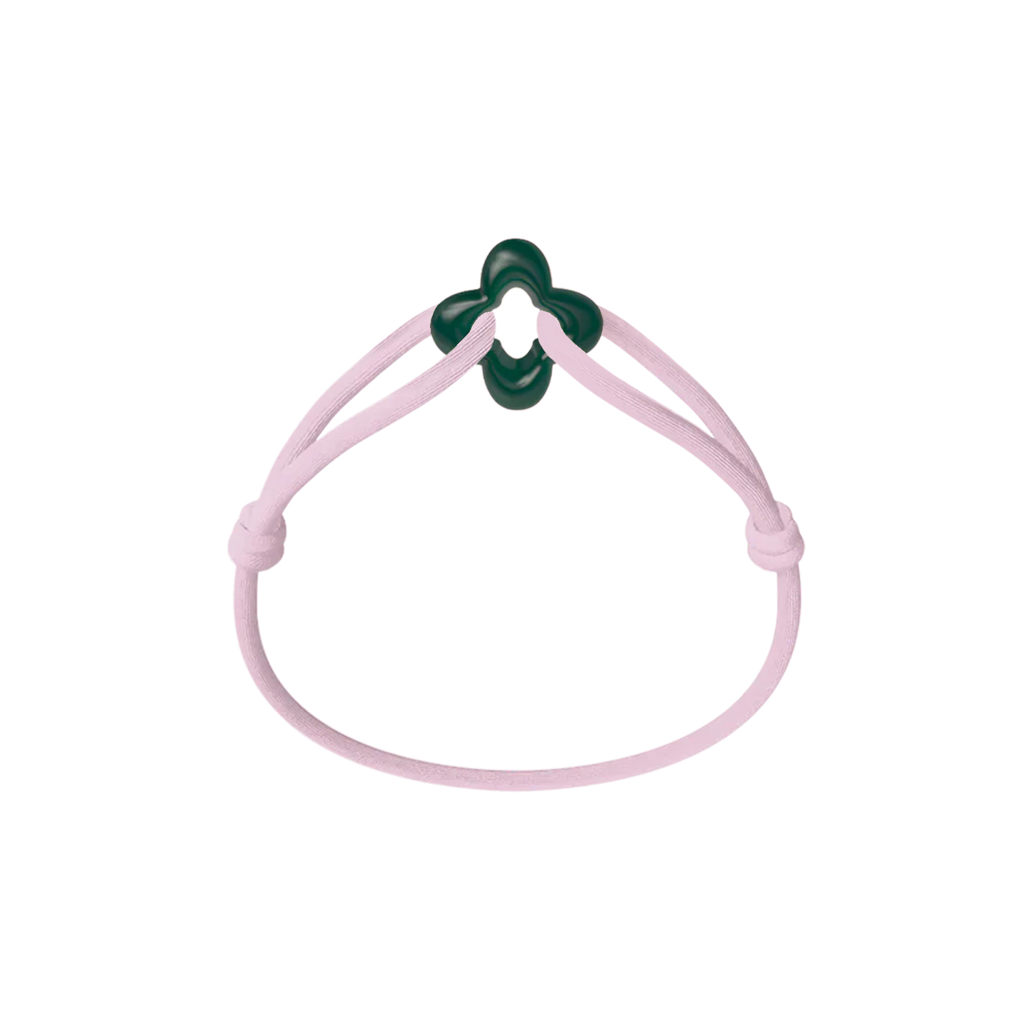 Green Clover Cord Bracelet
