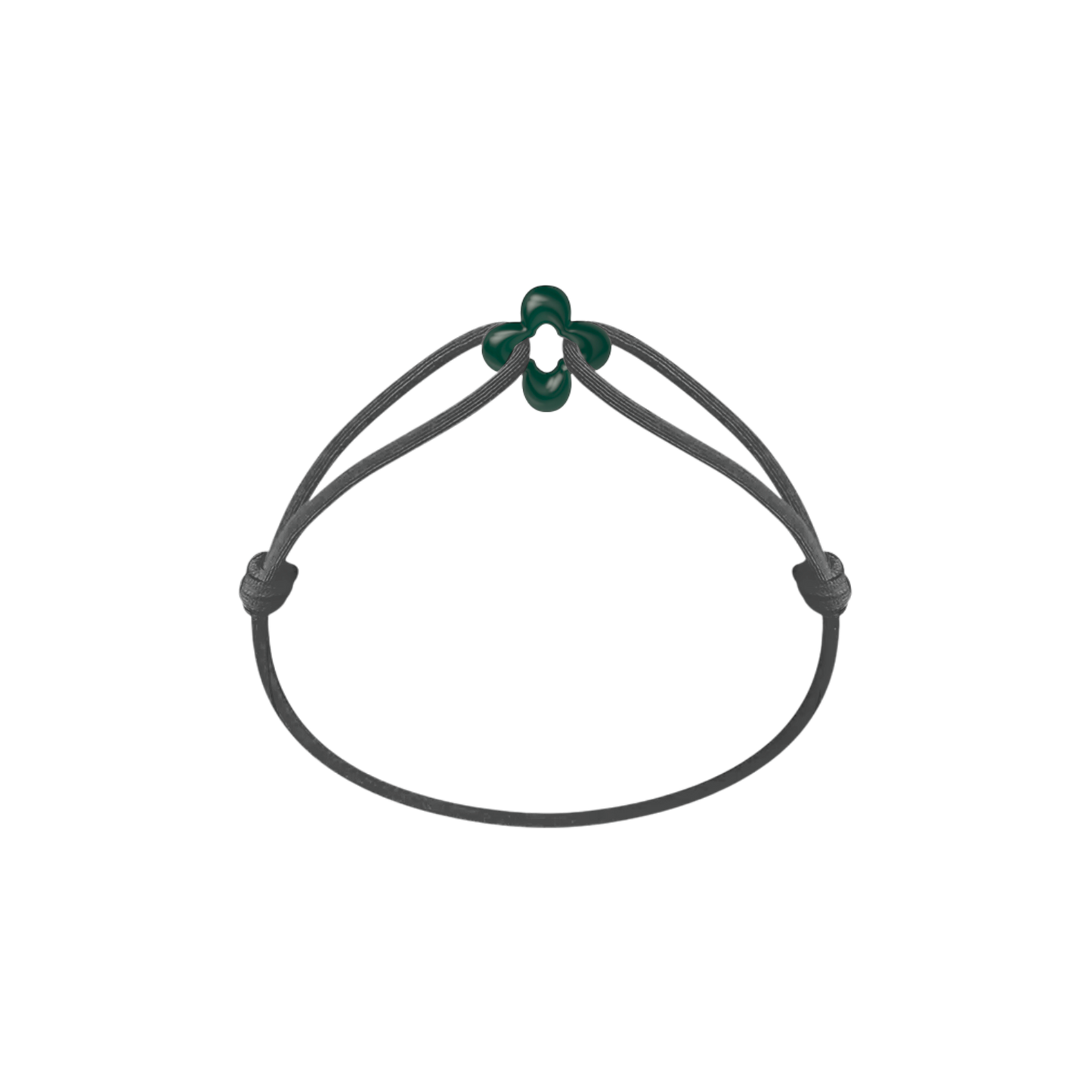 Mini Green Clover Cord Bracelet
