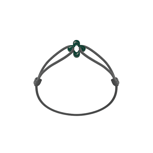 Mini Green Clover Cord Bracelet