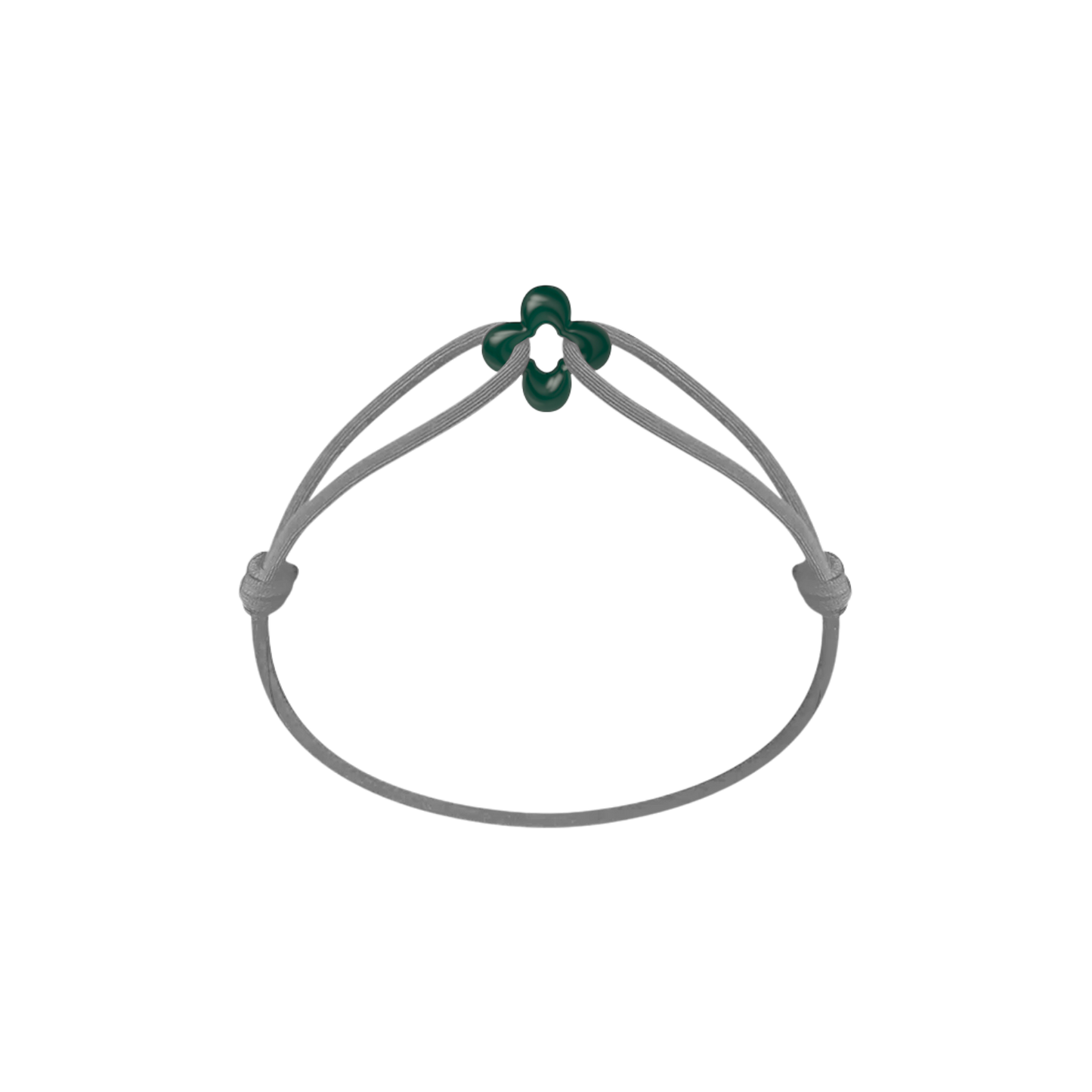 Mini Green Clover Cord Bracelet