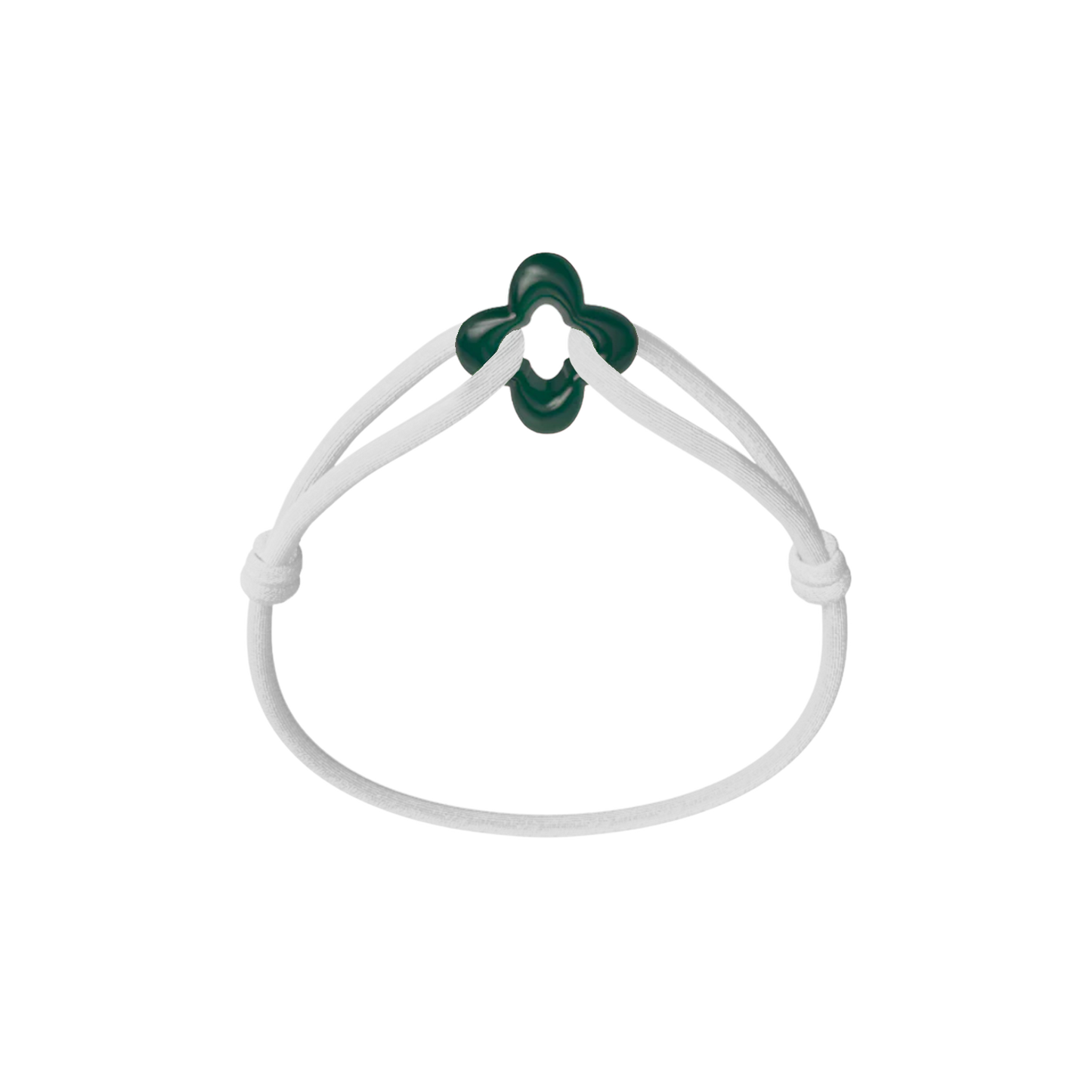 Green Clover Cord Bracelet