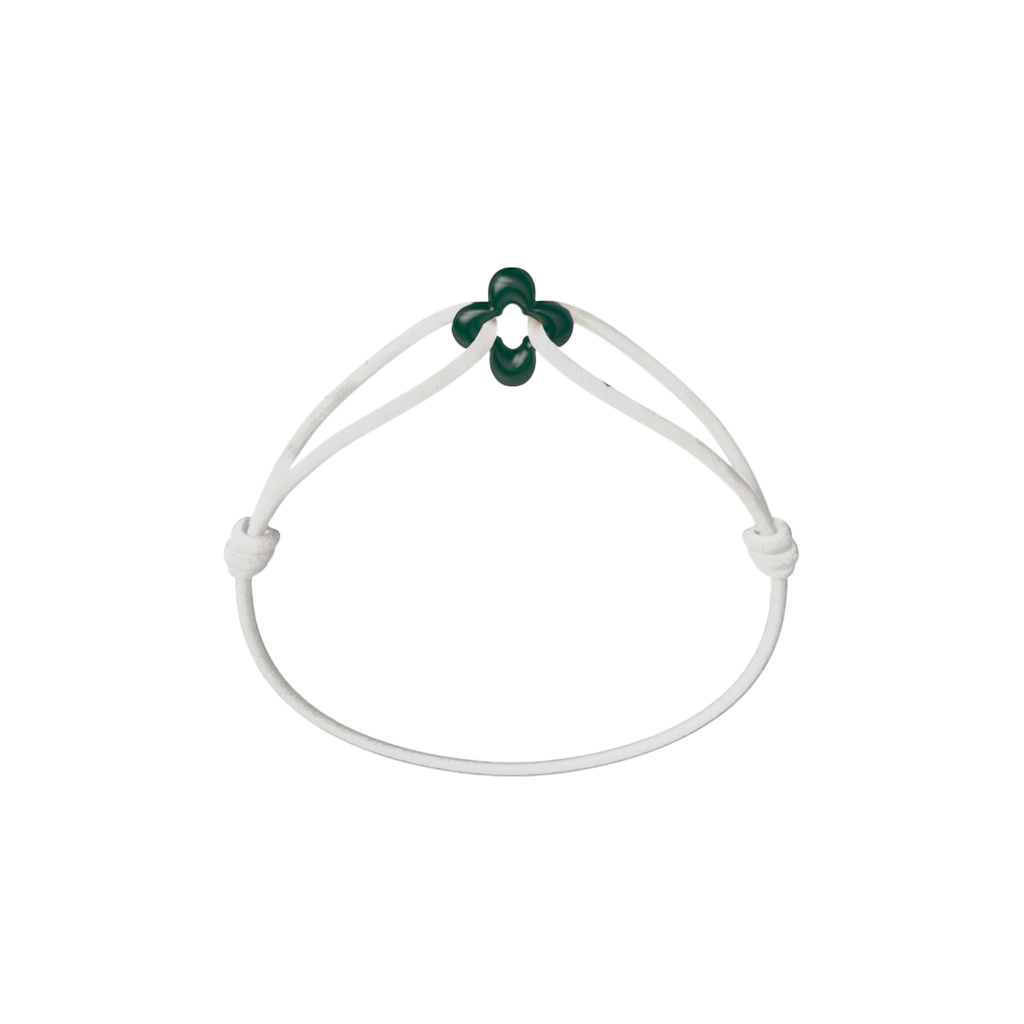 Mini Green Clover Cord Bracelet