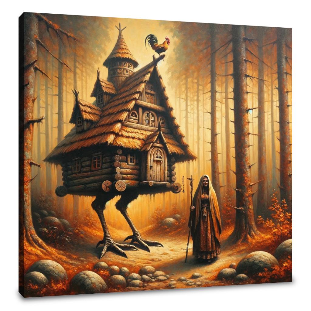 Forest Enchantment Baba Yaga Canvas