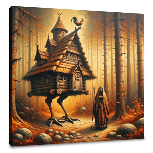 Forest Enchantment Baba Yaga Canvas