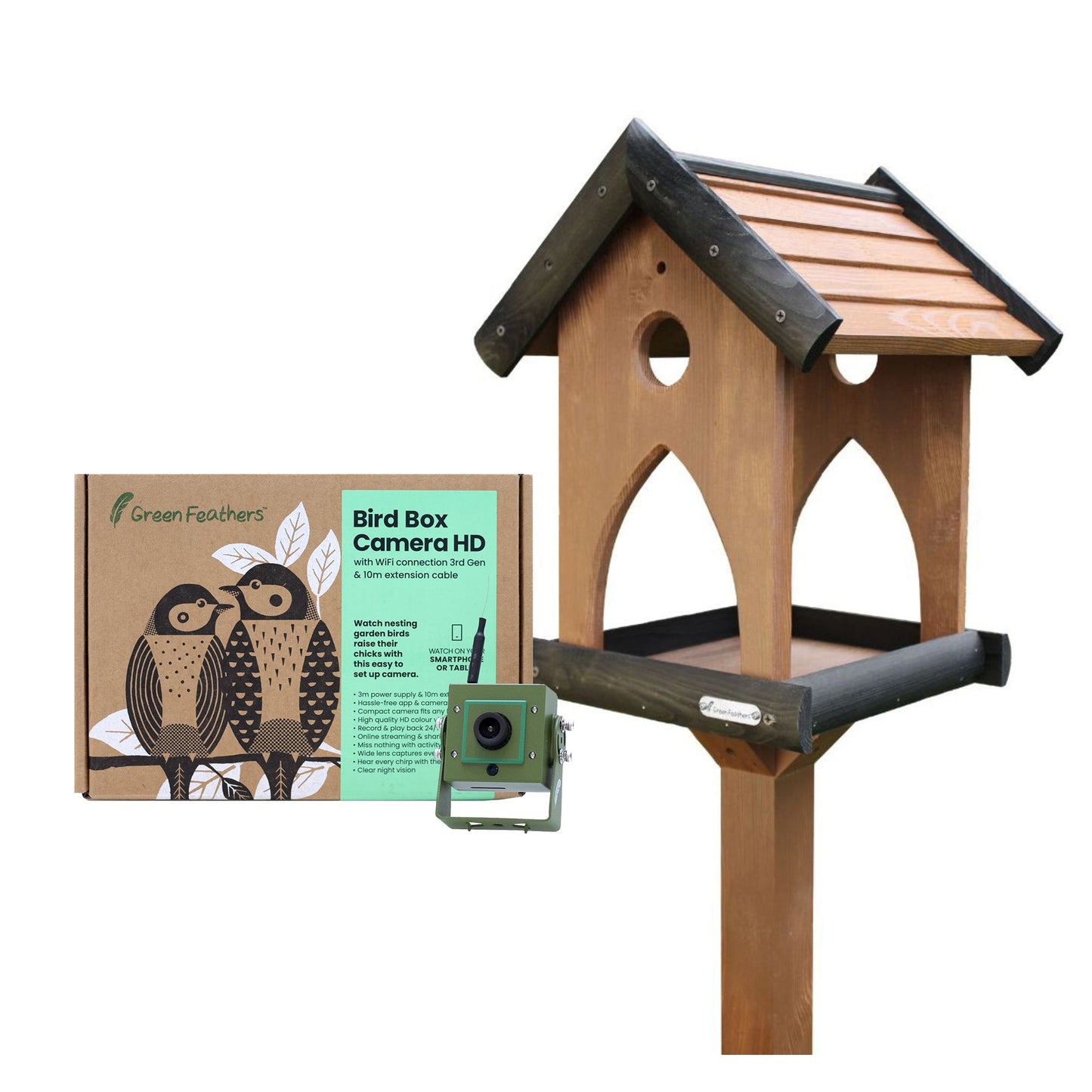 WiFi Hugo Bird Table HD Camera Pack