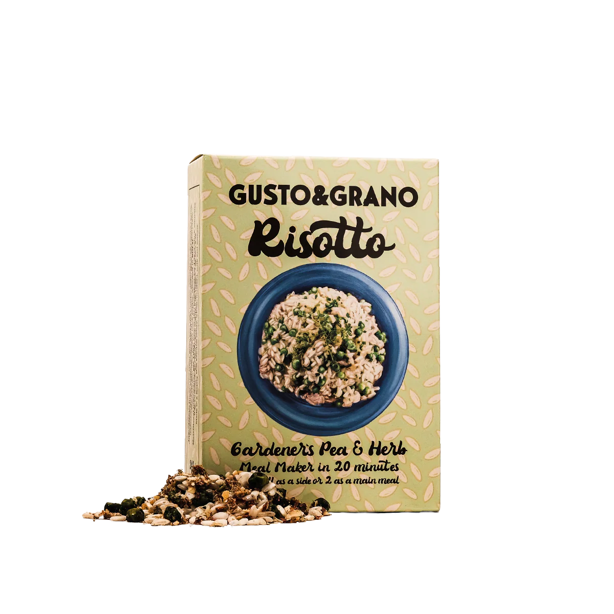Gusto & Grano - Gardener's Pea and Herb Risotto - Mealmaker in 20 minutes