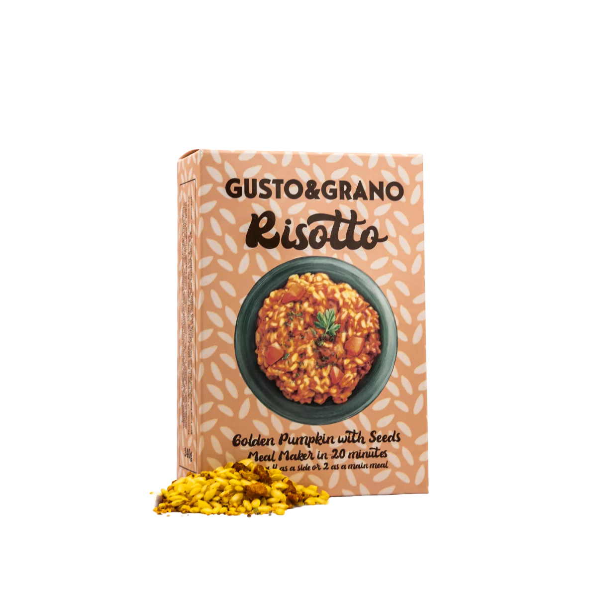 Gusto & Grano - Golden Pumpkin & Seeds Risotto - Mealmaker in 20 minutes