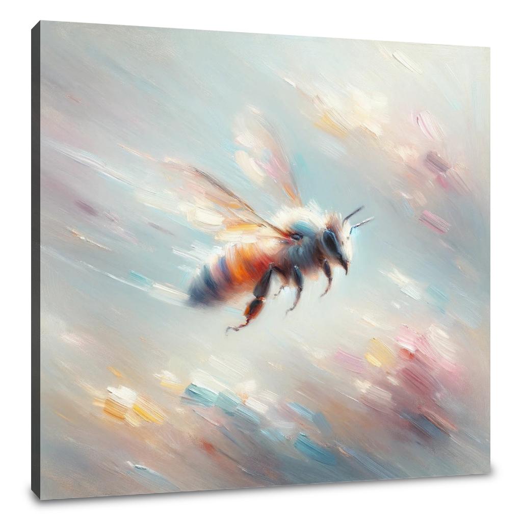 Ethereal Bee Flight Canvas