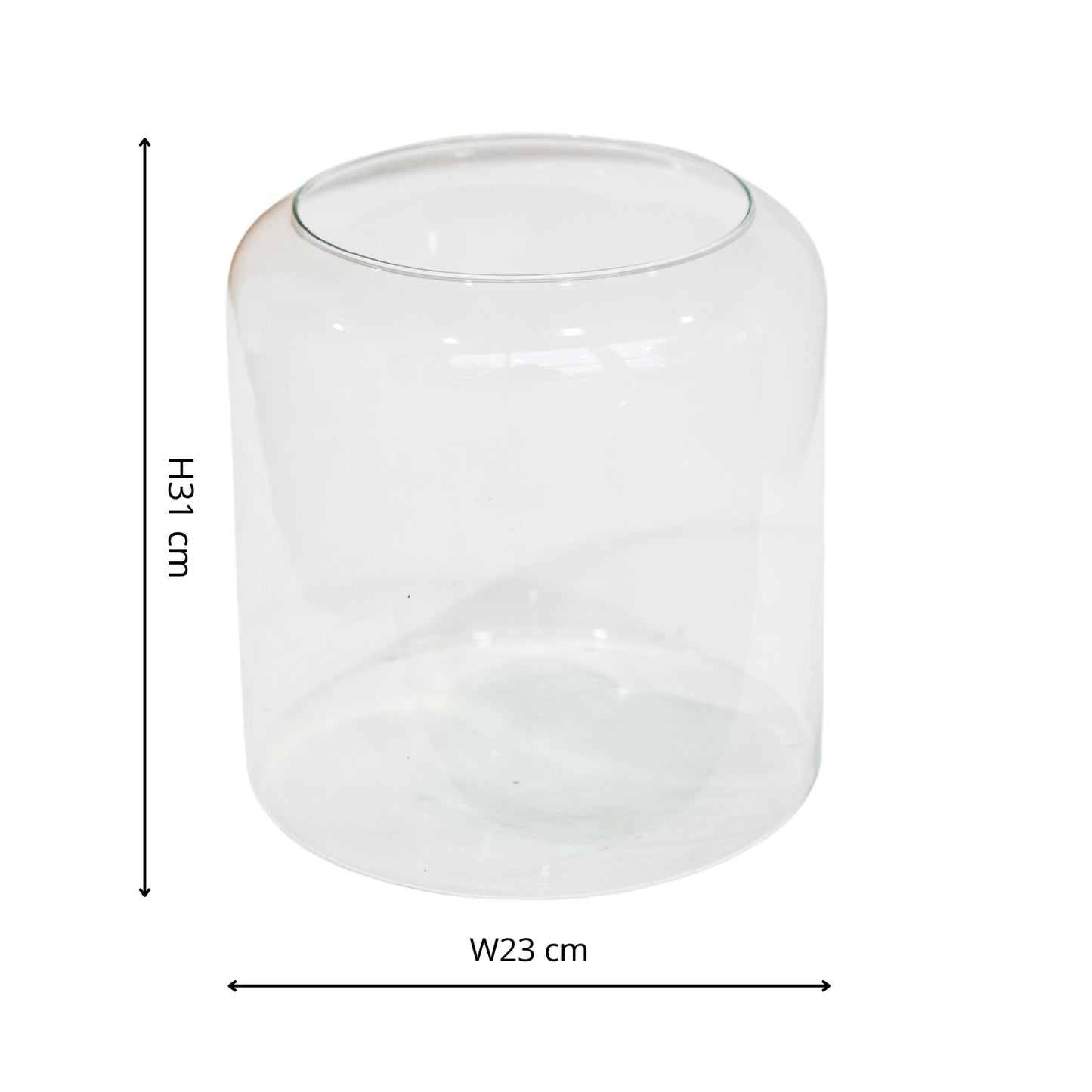 TheFoalyard Ivyline Glass Hurricane Lantern Candle Holders with Sand