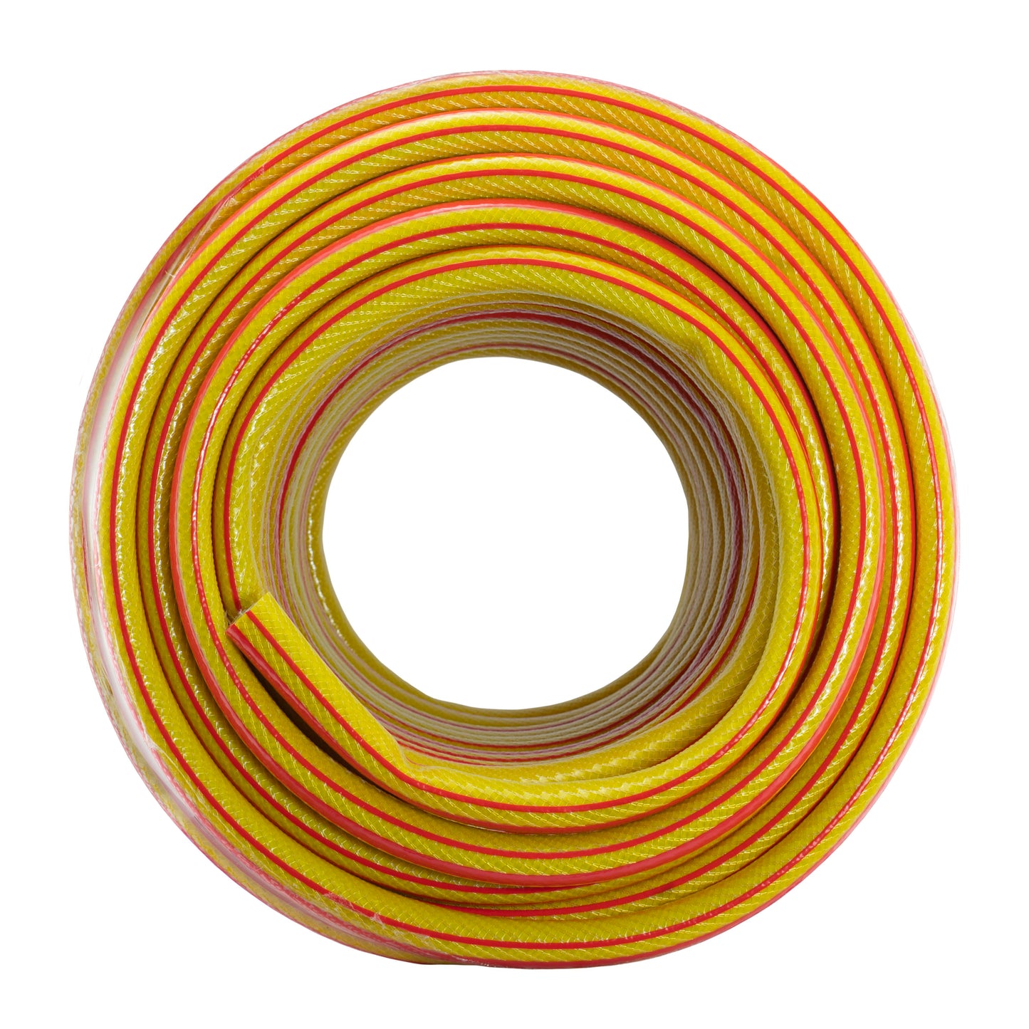 Premium Garden Hose Set Yellow with Lime Connectors