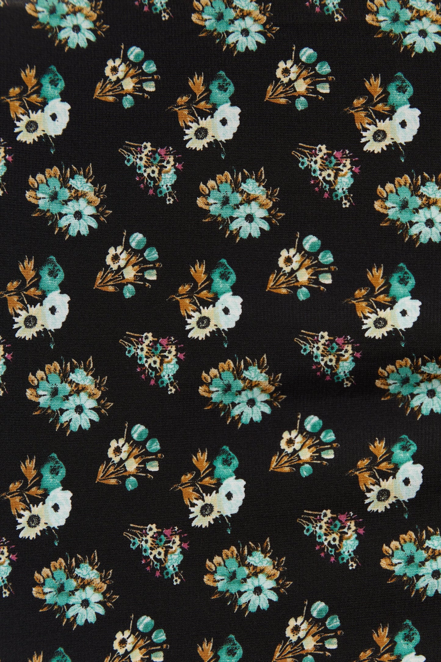 Louche Elsie Posy Patchwork Print Tiered Long Sleeve Midi Dress