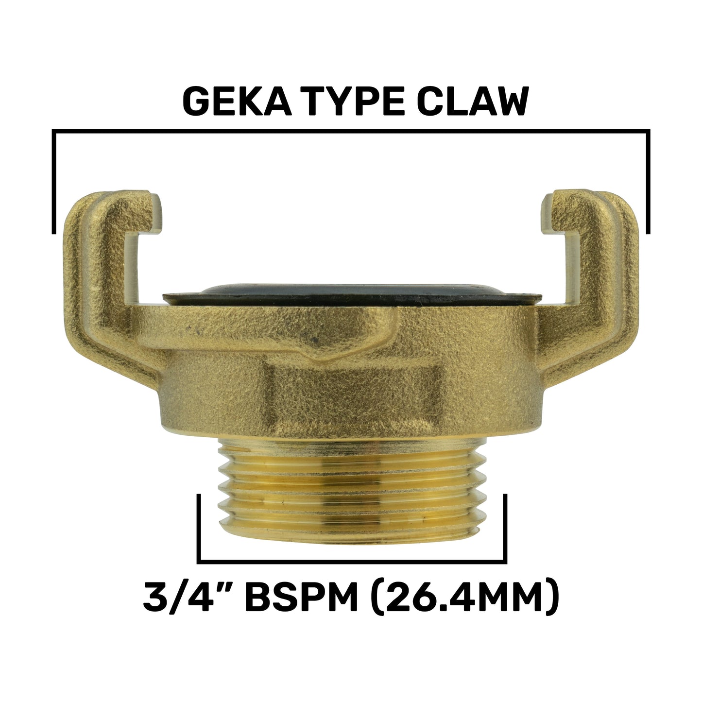 Wall Flange Kit 32mm MDPE + Large Plastic Valve + Geka