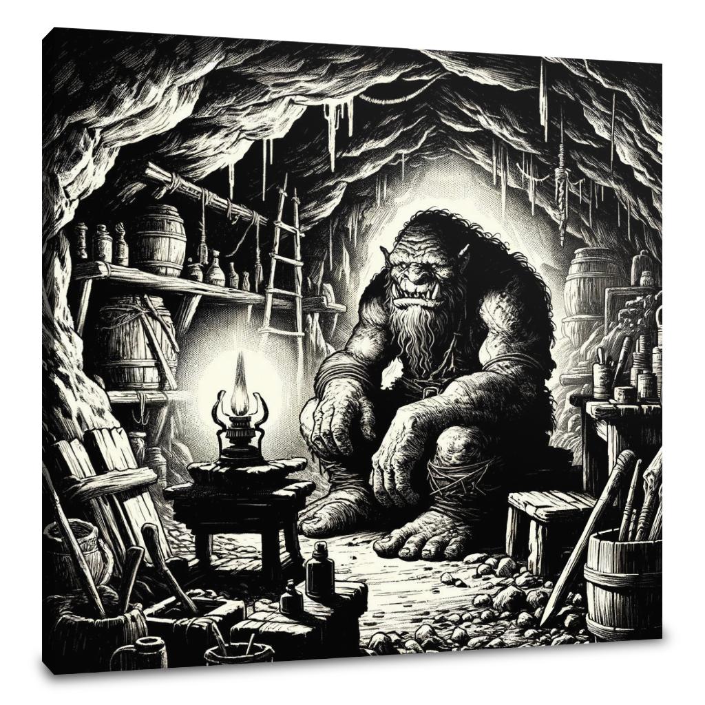 Cave of the Ogre Canvas