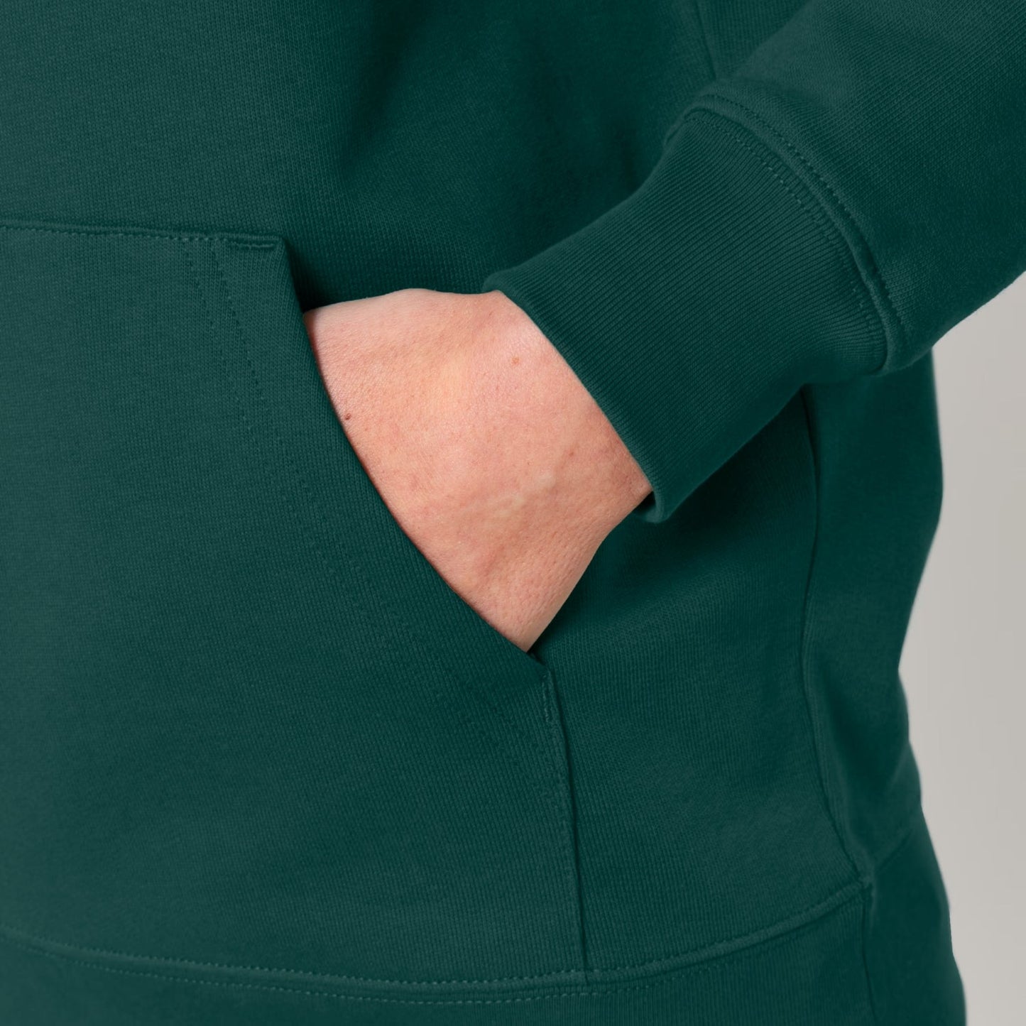 Enoki Mushroom - Oversized Unisex Hoodie - Glazed Green