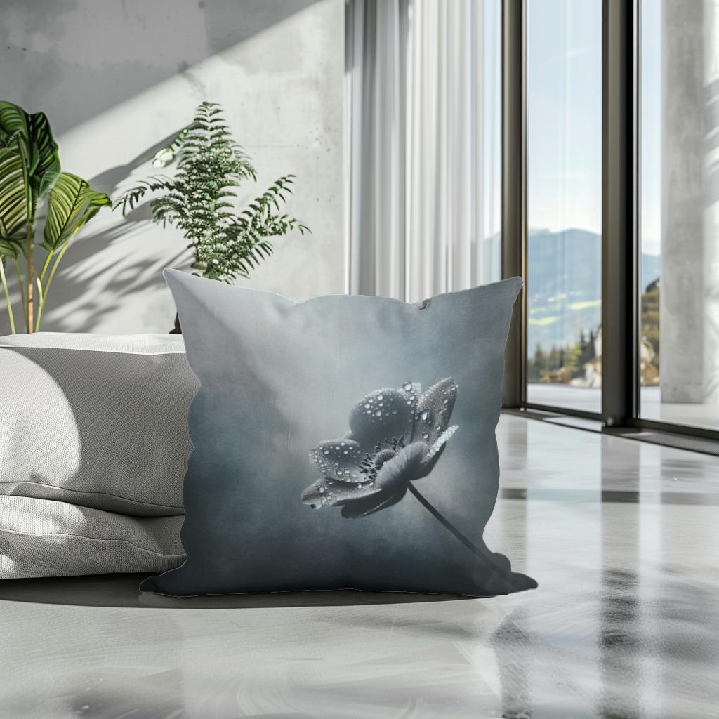 Dew-Kissed Solitude Cotton Cushion