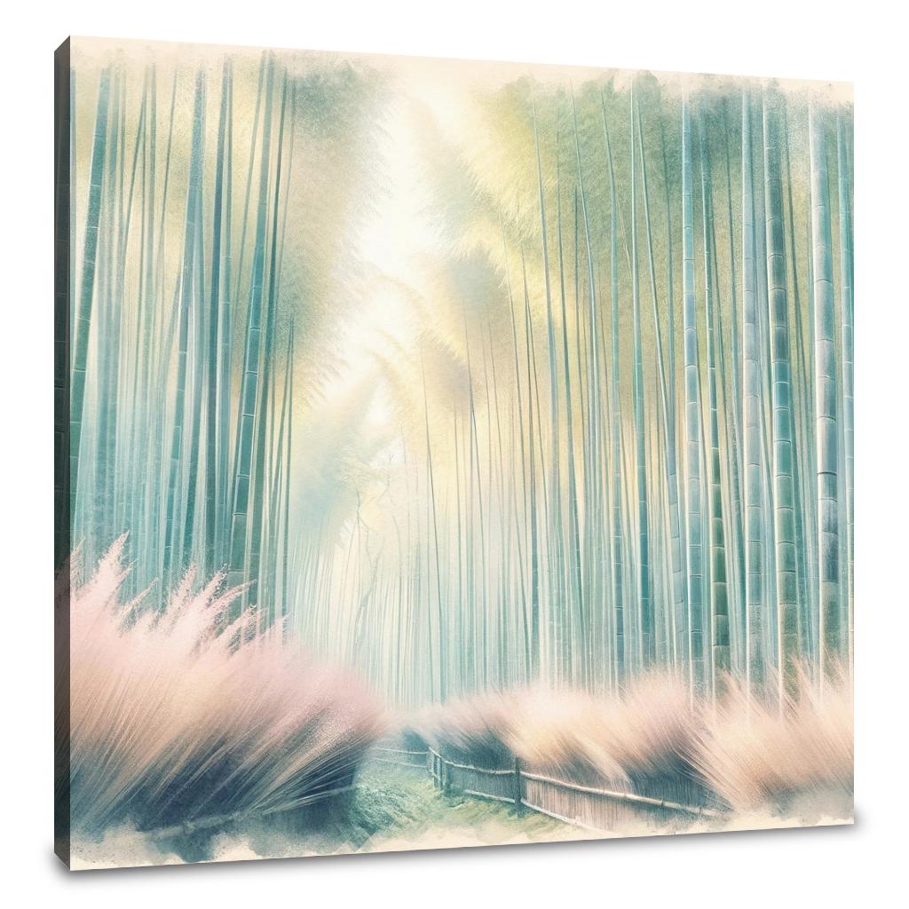 Arashiyama Bamboo Serenity Canvas