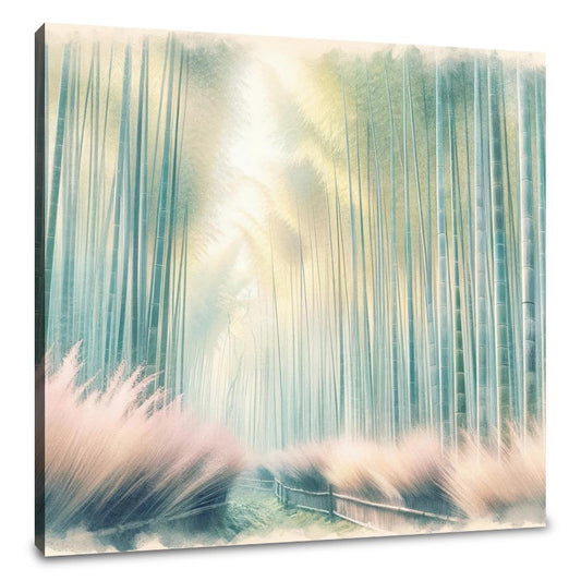 Arashiyama Bamboo Serenity Canvas