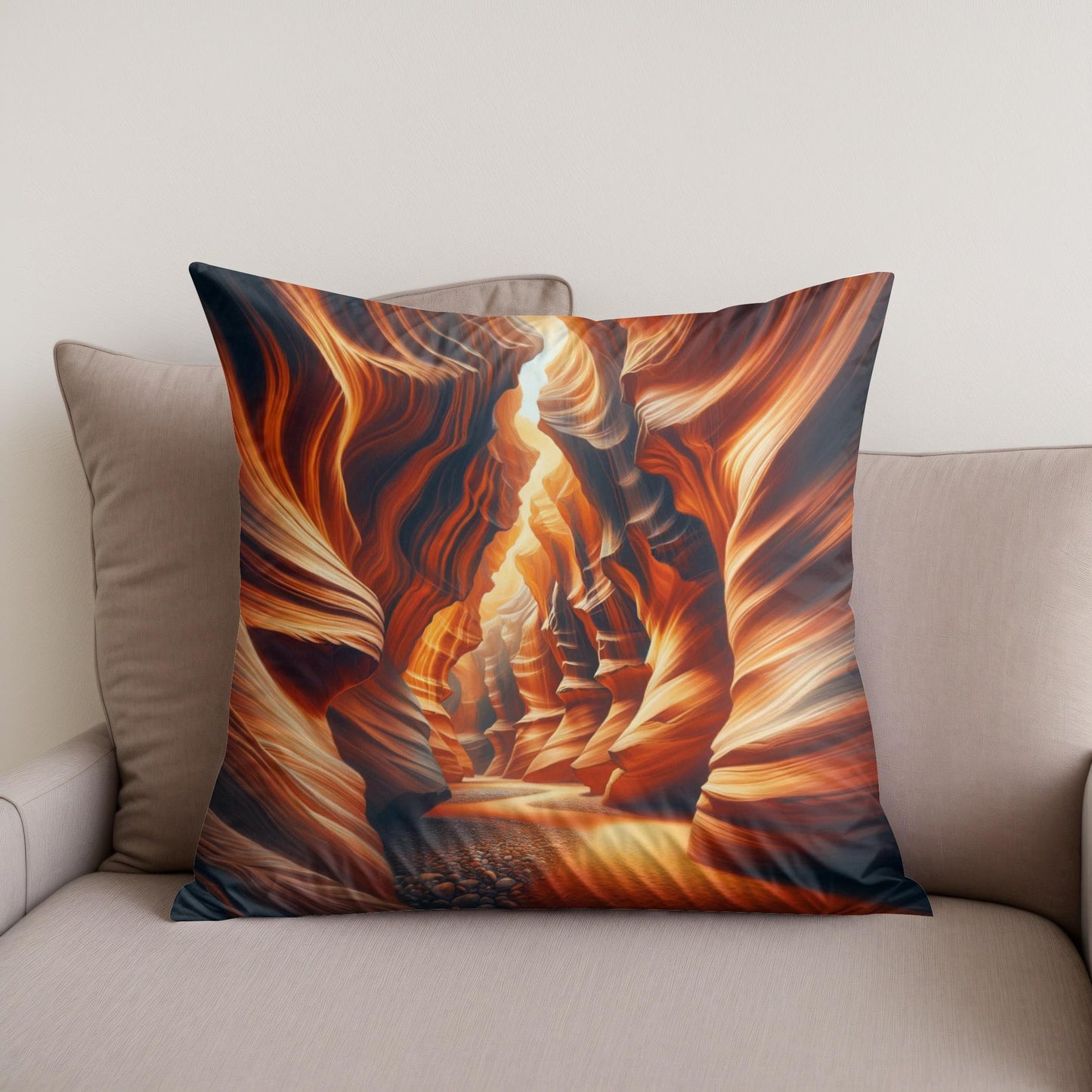 Canyon Passageways Cotton Cushion