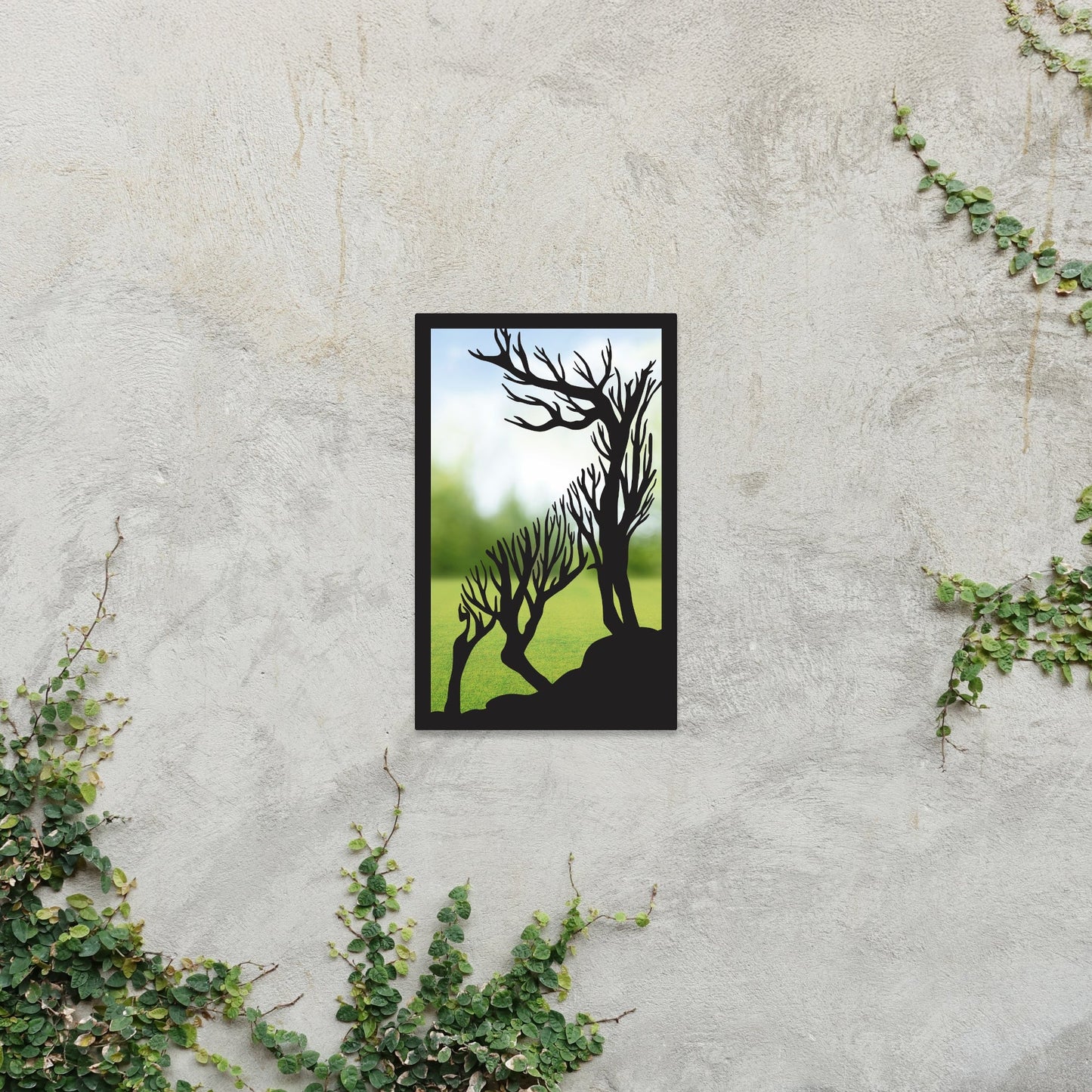 Roaring Stag, SunCatcher Garden Mirror Highland Stag Design