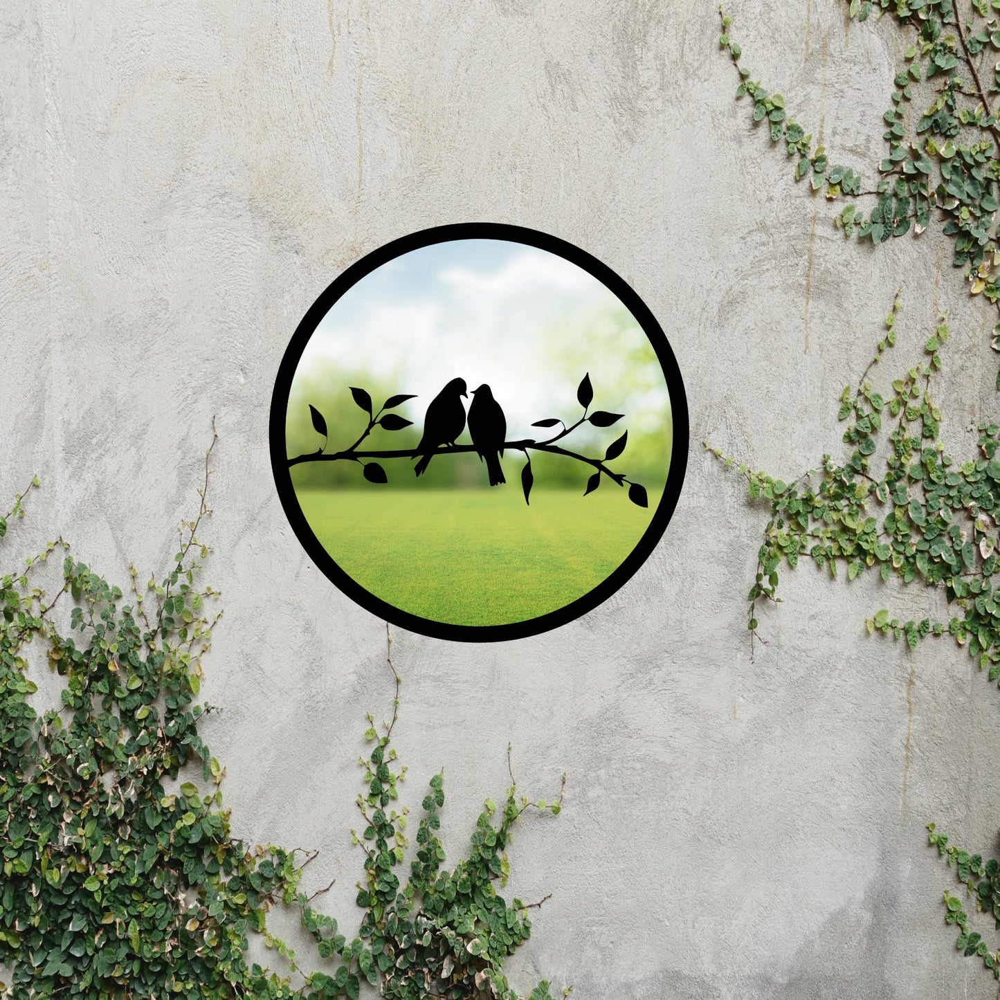 SunCatcher Garden Mirror Round Two Little Birds Range of Sizes