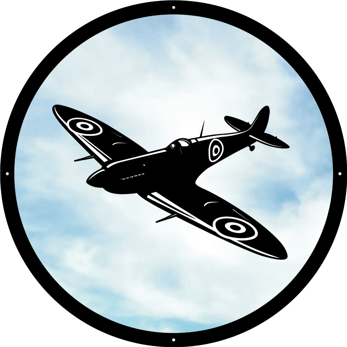Round SunCatcher Garden Mirror Spitfire