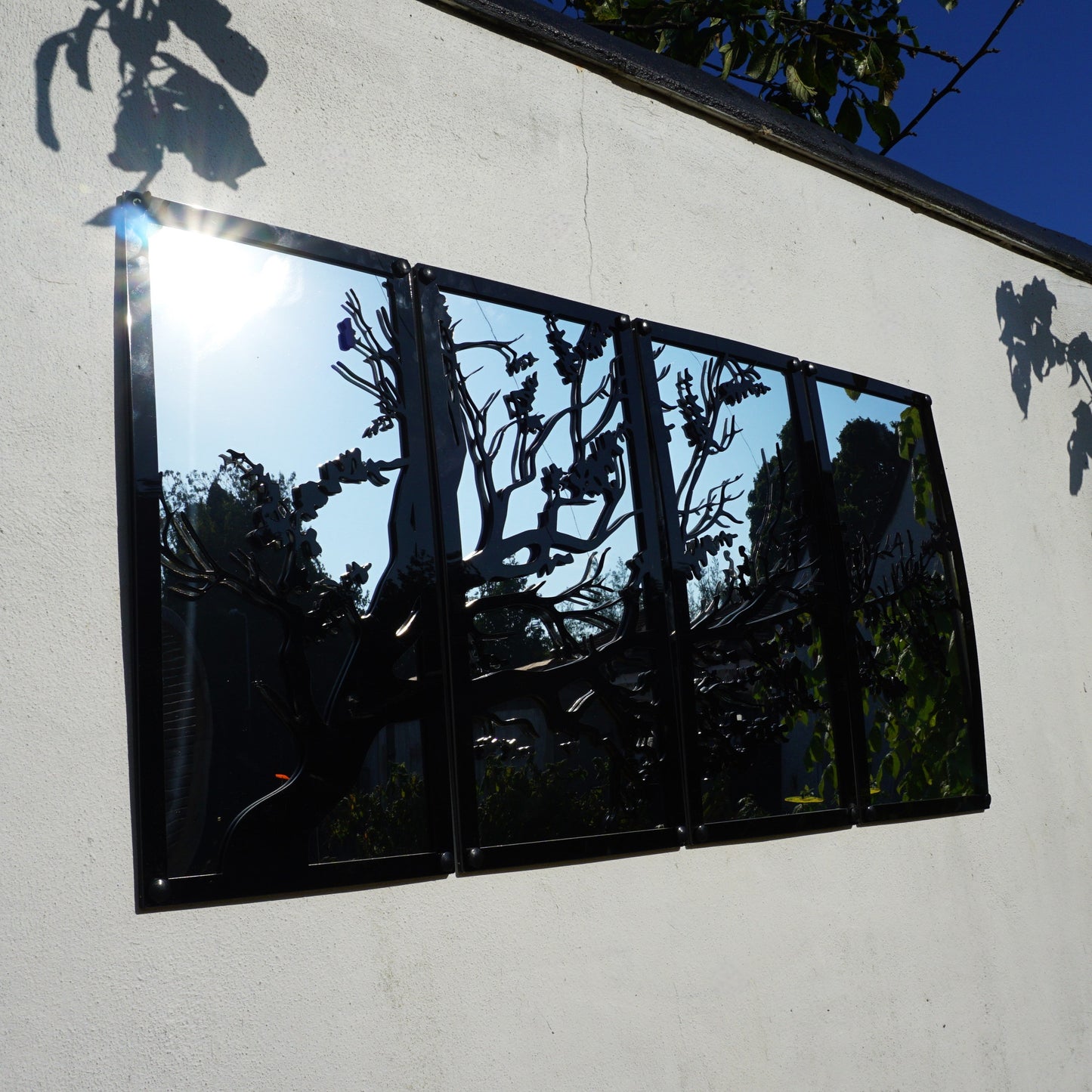 SunCatcher Garden Mirror Set of Four Panels Tree