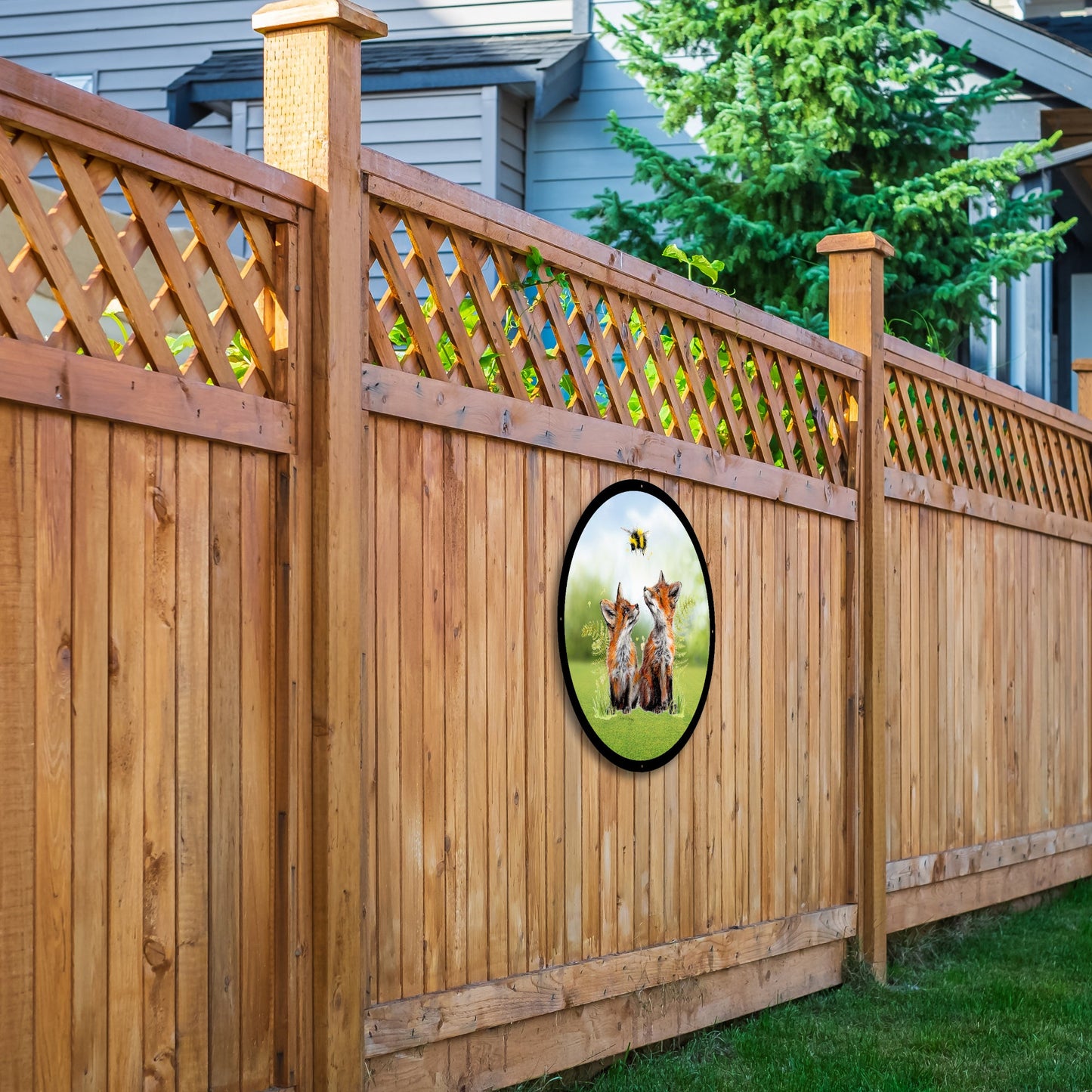 SunCatcher Garden Mirror Blaze, Blare and Bumble Round, Illustrations by Bree Merryn